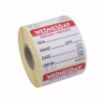 Picture of 50mm (2″) Trilingual Item, Date, Use By Removable Labels - Wednesday