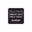 Picture of 25mm (1") English Removable Labels - Sunday