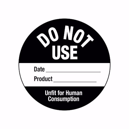 Picture of 50mm (2") English Permanent Do Not Use Label