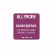 Picture of 25mm (1") English Removable Individual Allergen Series Labels - Crustaceans