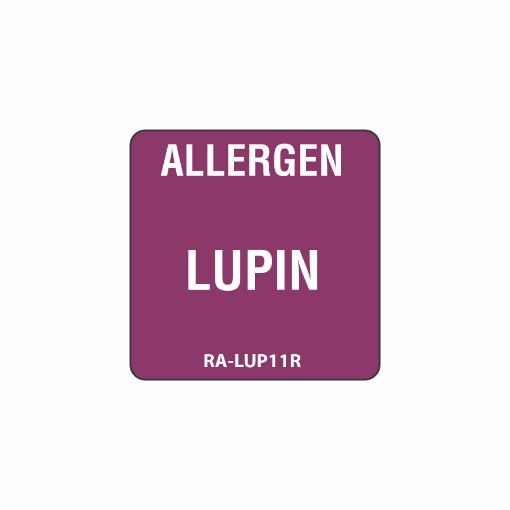 Picture of 25mm (1") English Removable Individual Allergen Series Labels - Lupin