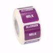 Picture of 25mm (1") English Removable Individual Allergen Series Labels - Milk