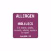 Picture of 25mm (1") English Removable Individual Allergen Series Labels - Molluscs