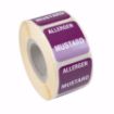Picture of 25mm (1") English Removable Individual Allergen Series Labels - Mustard