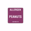 Picture of 25mm (1") English Removable Individual Allergen Series Labels - Peanuts