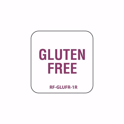 Picture of 25mm (1") English Removable Allergen Gluten Free Label - RF-GLUFR-1R