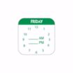 Picture of 25mm (1") English Removable Day of the Week Label - Friday