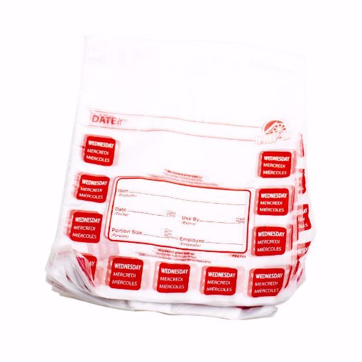 Picture of 165mm (6.5") Trilingual Portion Bags - Wednesday