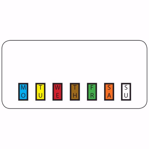 Picture of Removable 50mm x 25mm (2" x 1") Colour Coded DateCodeGenie® Label