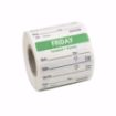 50mm (2") Trilingual Item-Date-Use By Dissolving Labels - Friday 