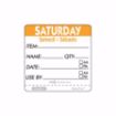 Picture of 50mm (2") Trilingual Item-Date-Use By DuraPeel Labels - Saturday