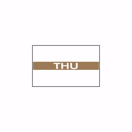 Picture of Removable-Freezable Double Line Food Marker Labels - Thursday
