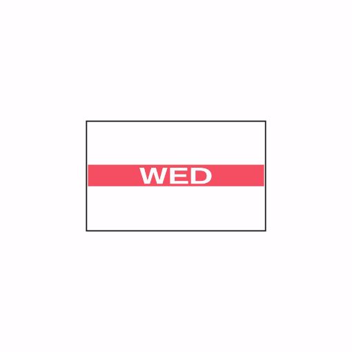 Picture of Removable-Freezable Double Line Food Marker Labels - Wednesday