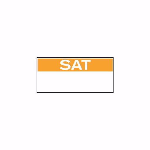 Picture of Removable-Freezable Single Line Food Marker Labels - Saturday