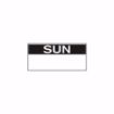 Picture of Removable-Freezable Single Line Food Marker Labels - Sunday
