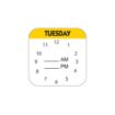 Picture of 25mm (1") English Removable Day of the Week Label - Tuesday