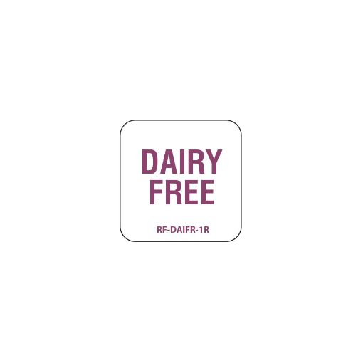 Picture of 25mm (1") English Removable Allergen Dairy Free Label