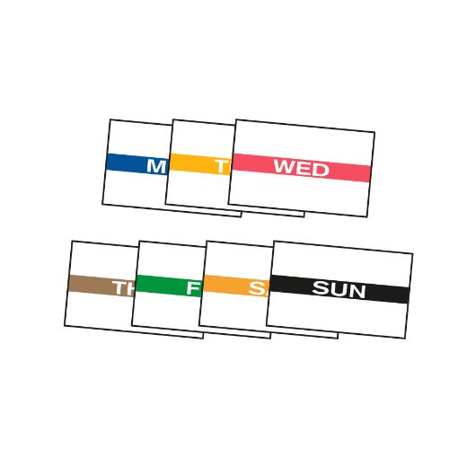 Picture of Removable-Freezable Double Line Food Marker Labels