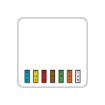 Image de DateCodeGenie Mini Labels - Removable 50mm x 50mm (2"x2") Colour Coded