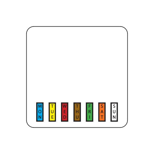 Image de DateCodeGenie Mini Labels - Removable 50mm x 50mm (2"x2") Colour Coded
