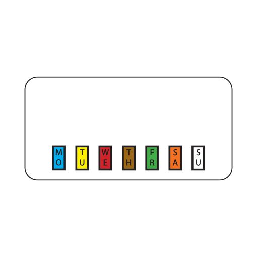 Image de DateCodeGenie Mini Labels - Removable 50mm x 25mm (2"x1") Colour Coded